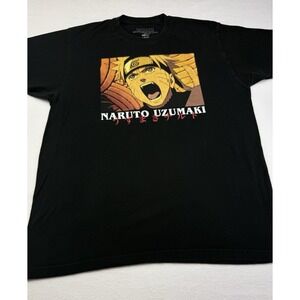 Naruto Uzumaki Shippuden Collection T-Shirt Black Men's Large VIZ Media Anime